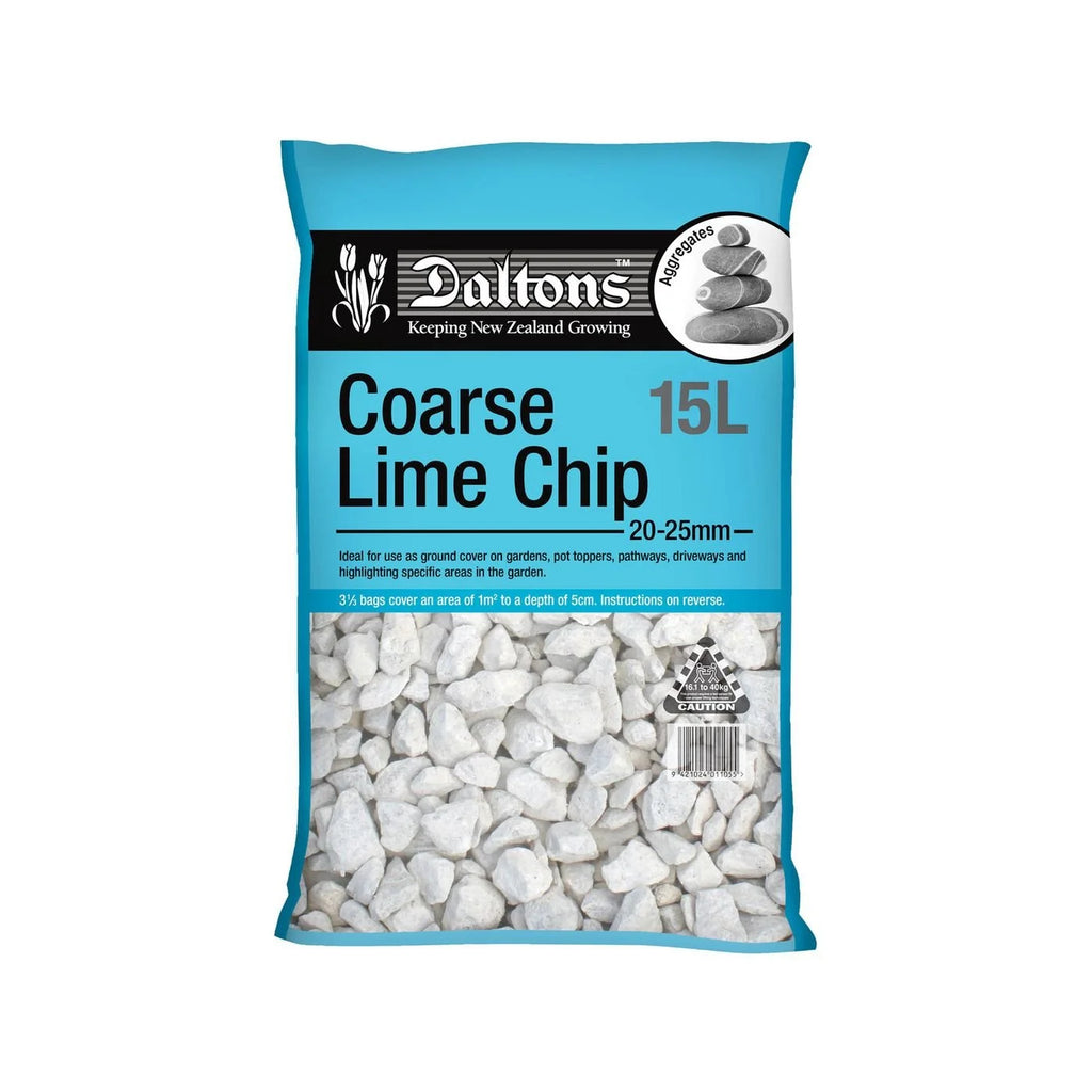 Coarse Lime Chip 20-25mm - 15L Bag