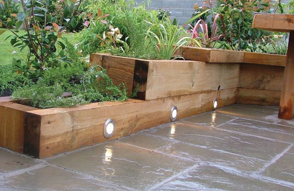 Nine ways to use wooden sleepers in landscaping
